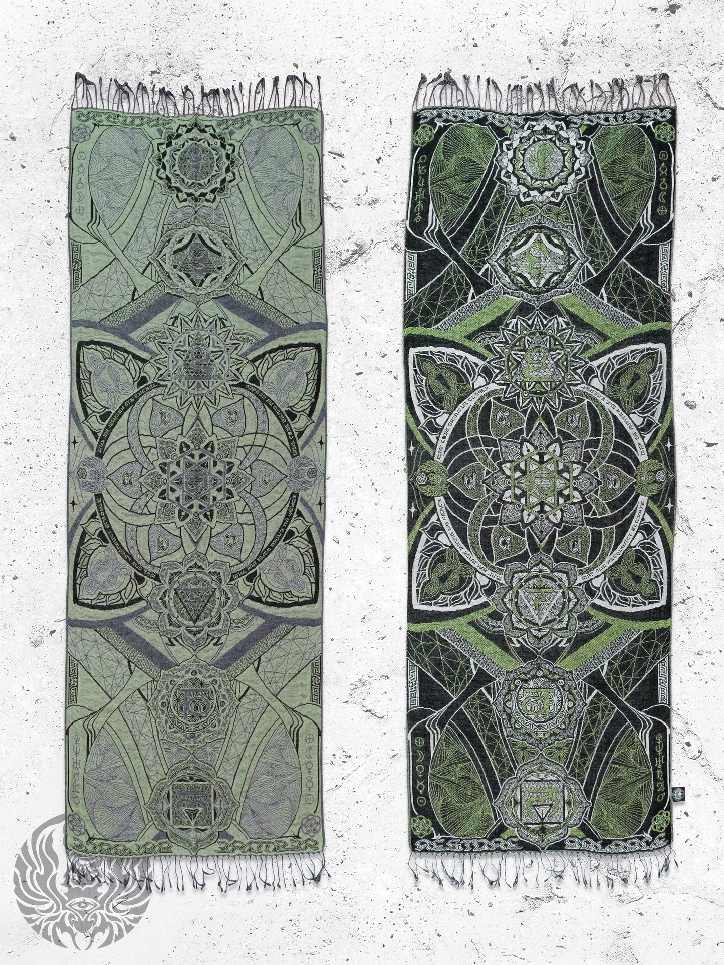 HARMONY HEALS • GREEN MINT Festival Shawl