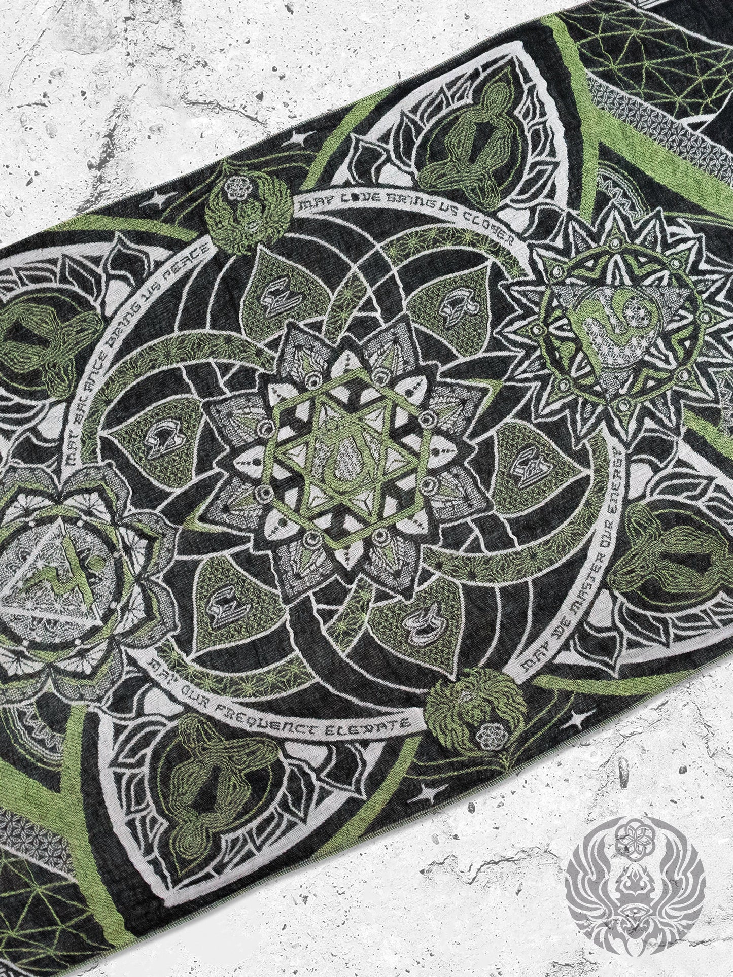 HARMONY HEALS • GREEN MINT Festival Shawl