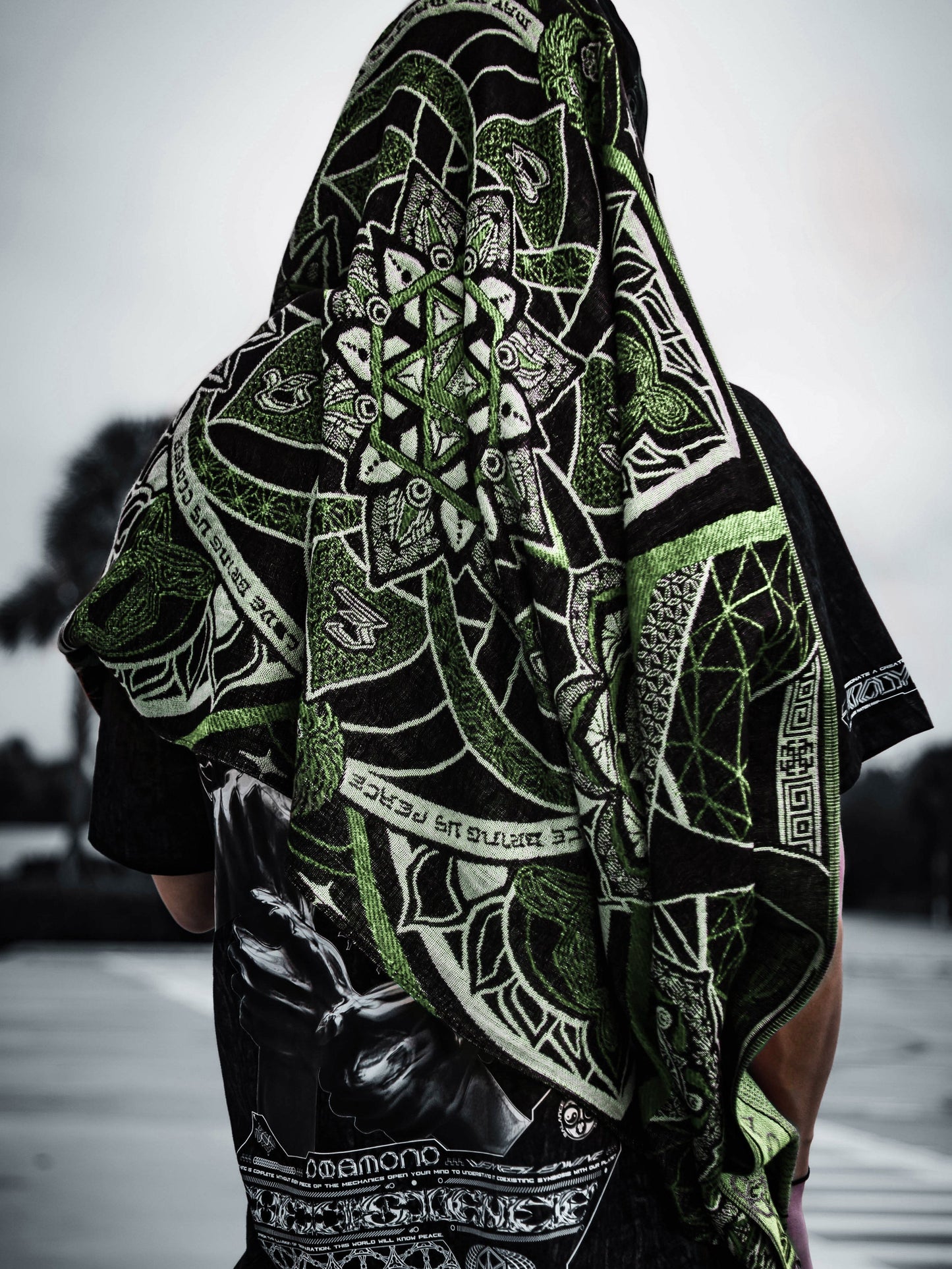 HARMONY HEALS • GREEN MINT Festival Shawl