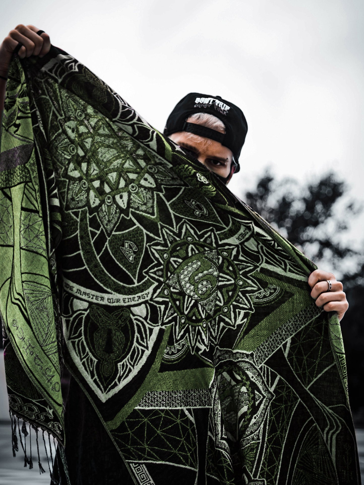 HARMONY HEALS • GREEN MINT Festival Shawl