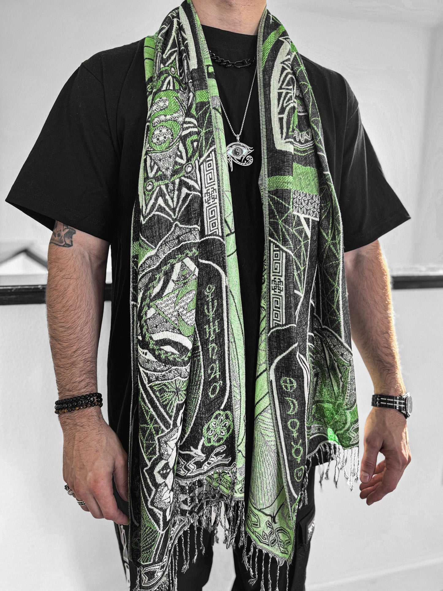 HARMONY HEALS • GREEN MINT Festival Shawl