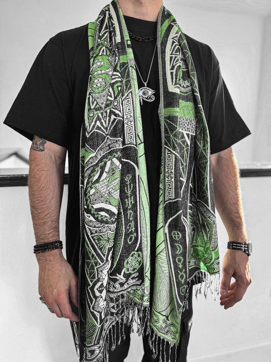 HARMONY HEALS • GREEN MINT Festival Shawl
