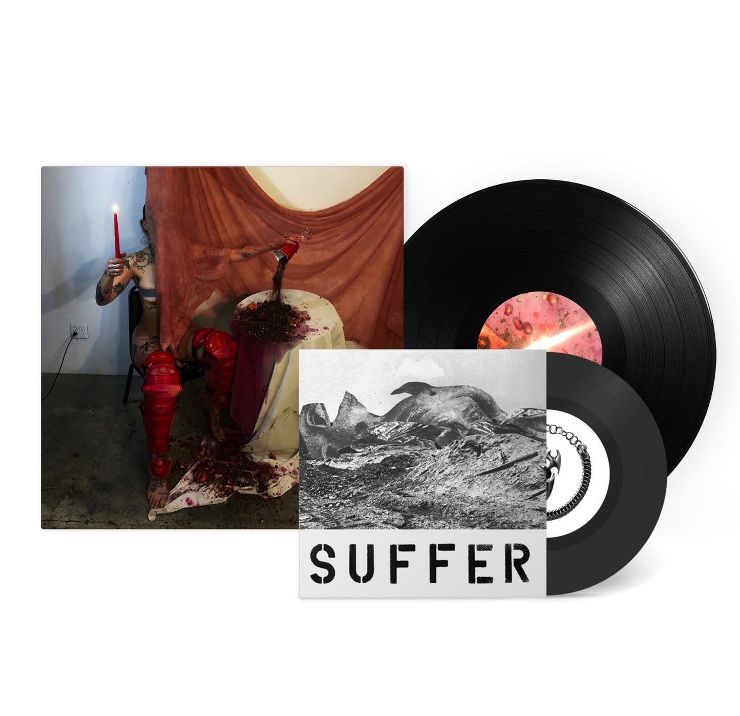 HIDE - 'SPIT OR SWALLOW EVERY SOUL WILL TASTE DEATH' LP + 7"