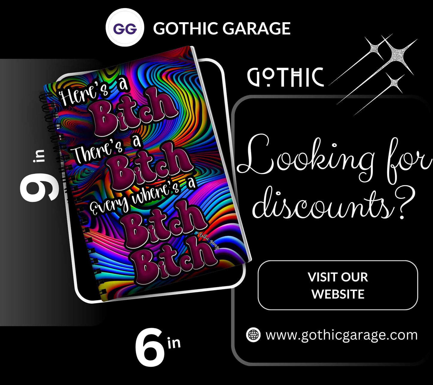 Psychedelic Sweary Rhythms Reusable Sticker Book, Adult Vibe Sticker Album, Perfect Gift to Personalize for Sticker Collectors