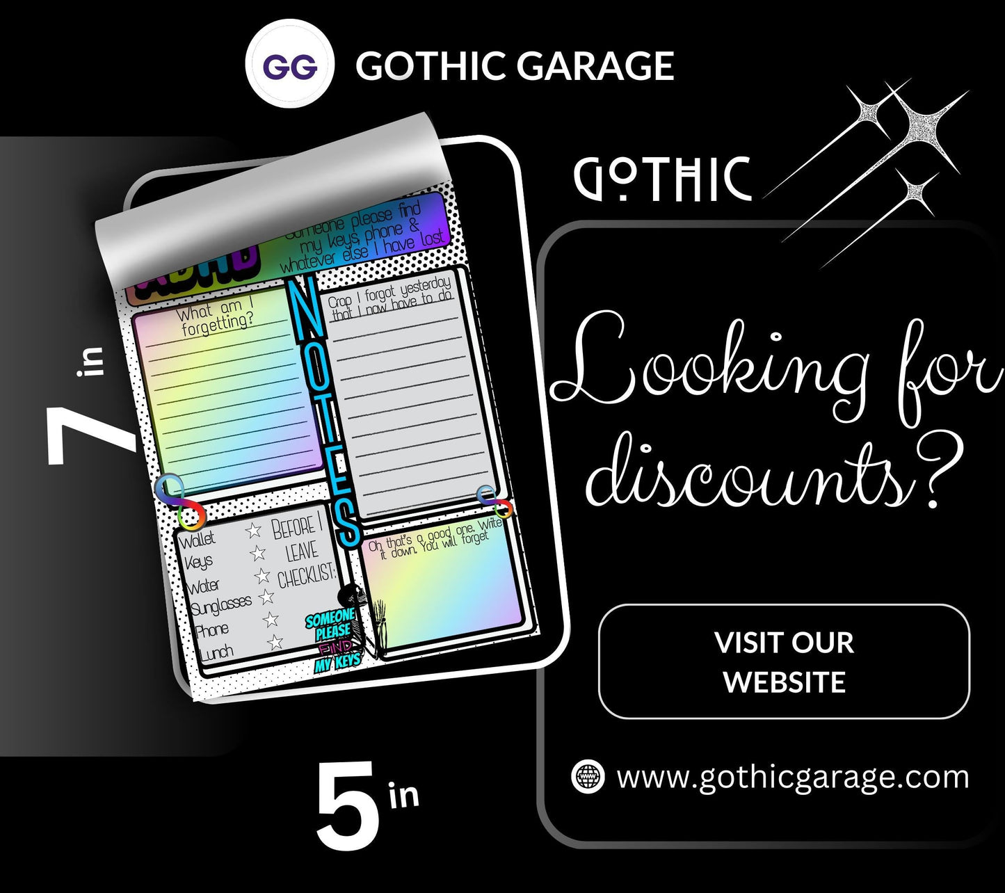 ADHD Humor Notepad: Neuro Spicy Checklist, Funny Gift