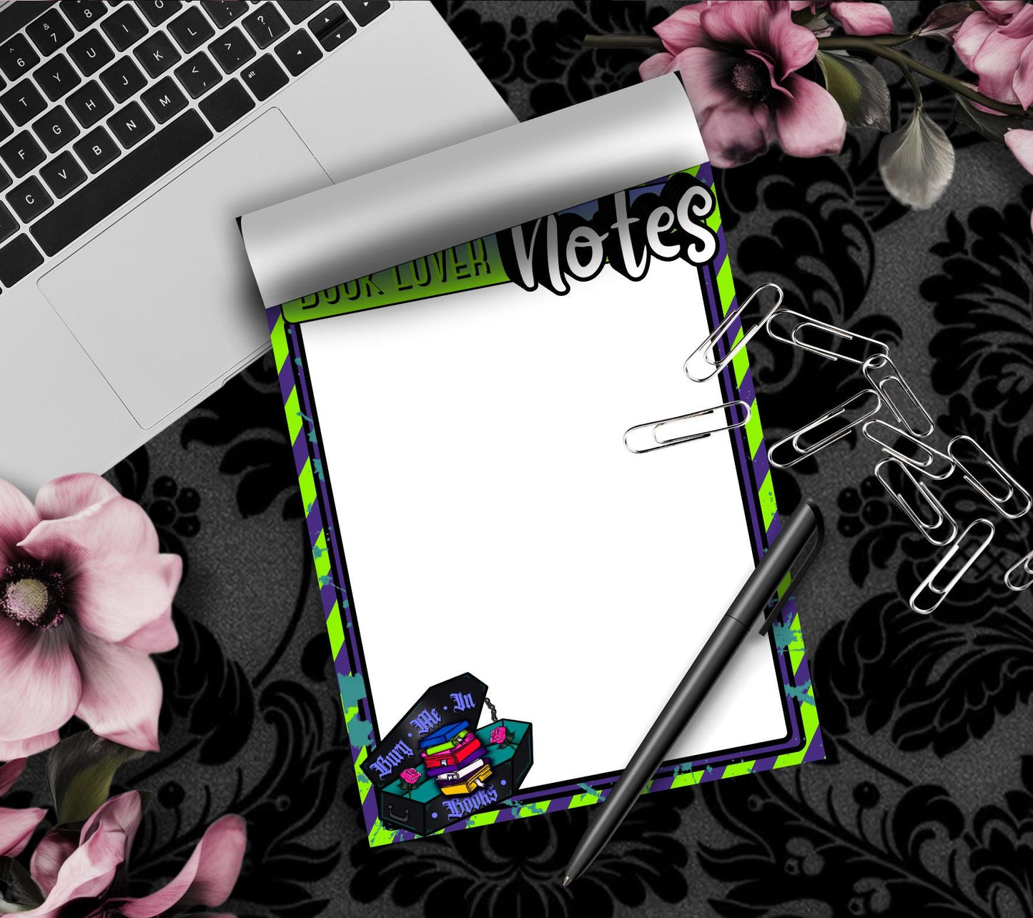 Dark Academia Book Lover Notepad: Gothic Reader To-Do List