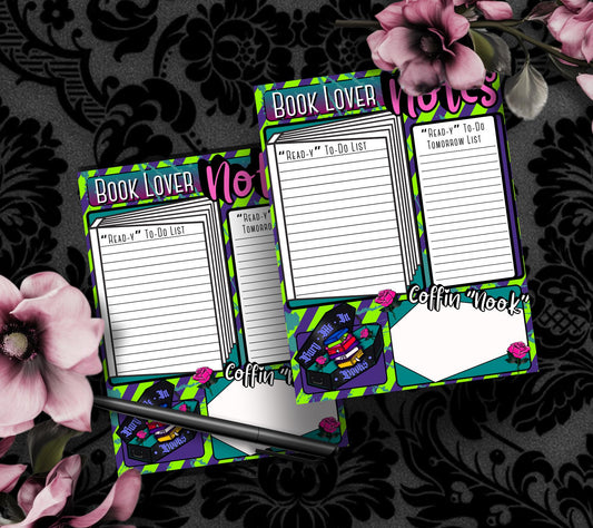 Dark Academia Notepad: Book Lover To-Do Lists, Coffin Nook - 50 Sheets