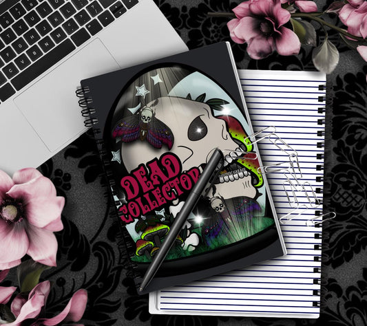 Dead Collector – Hand Drawn Notebook  Macabre Curiosities Detail  – 160 Lined Pages for Daily Tasks, Notes, and Personal Writing
