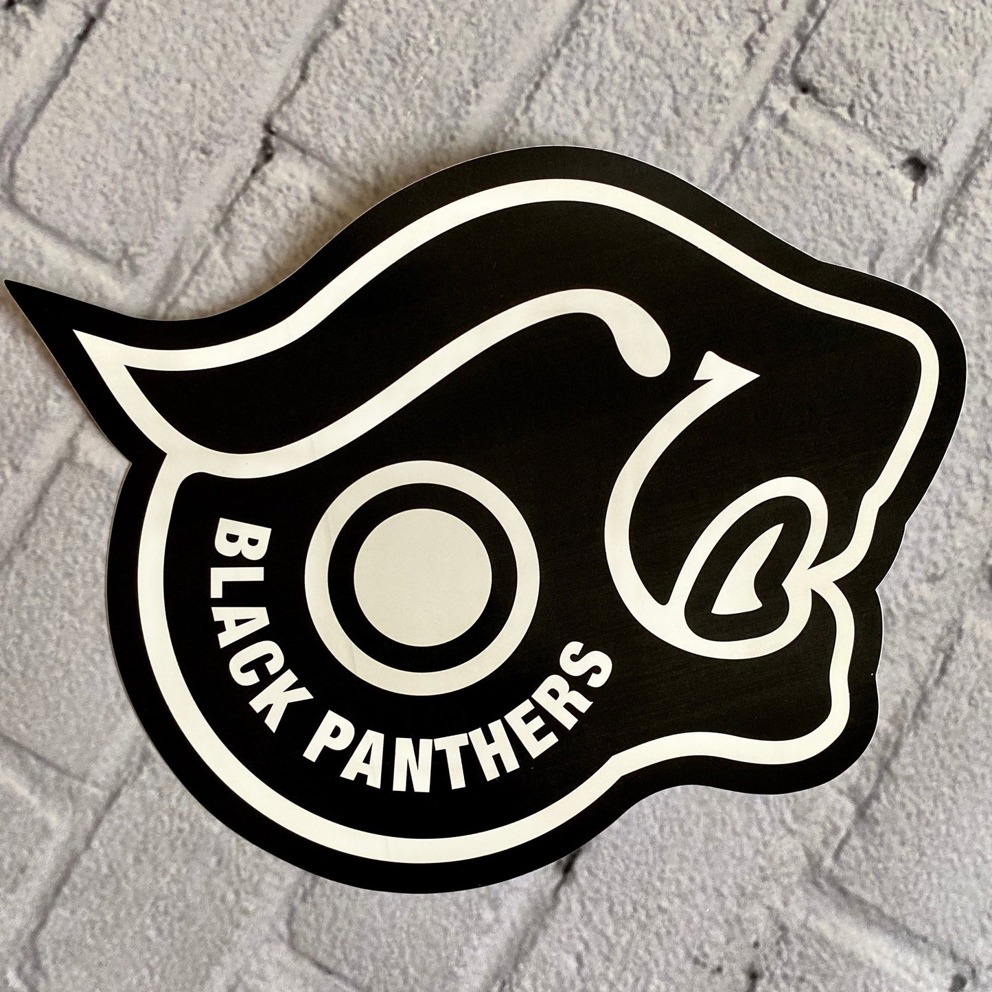 Black Panthers VINTAGE Sticker 6”
