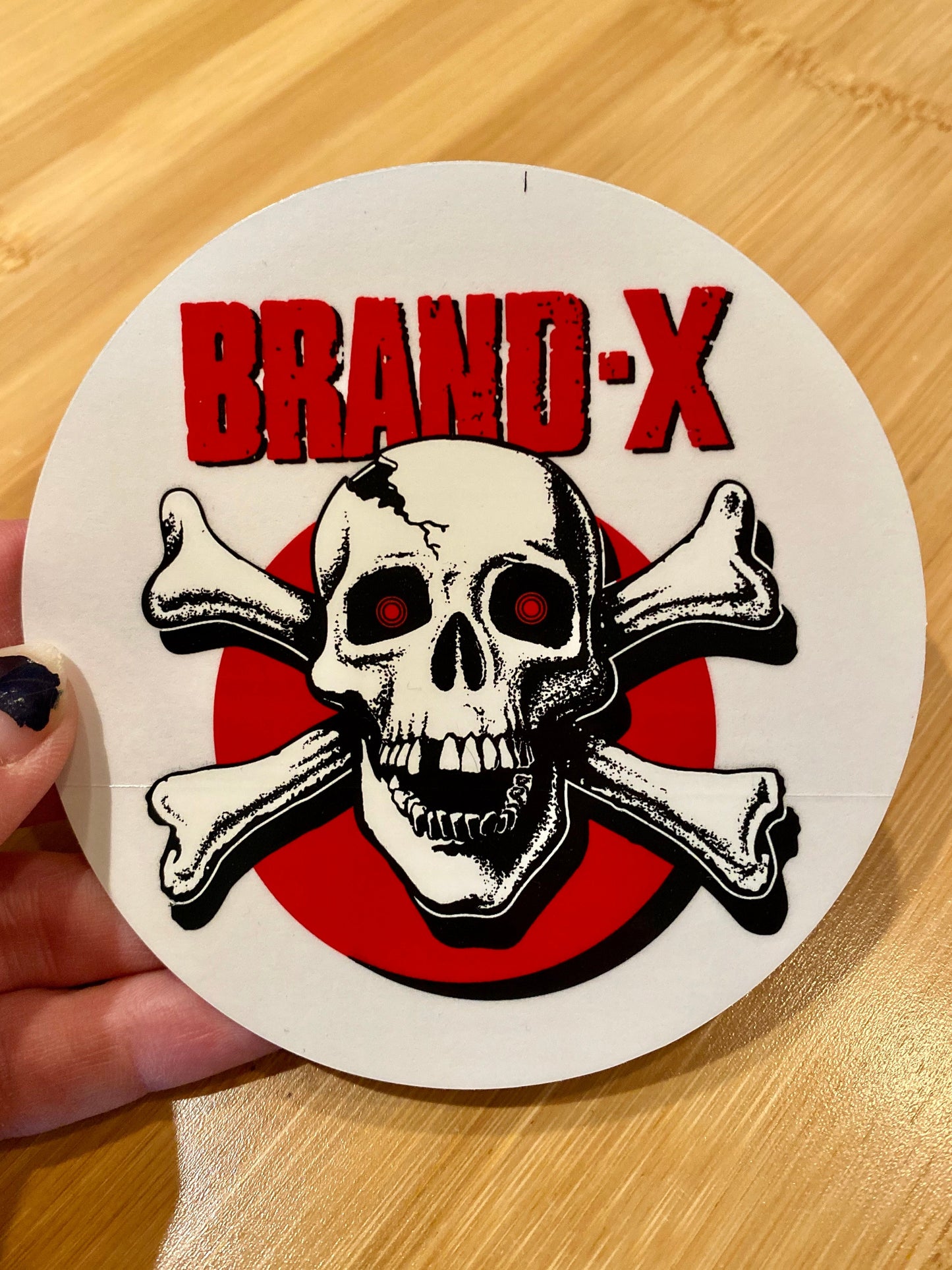 Knucklehead Sticker 4” CLEAR-BACK