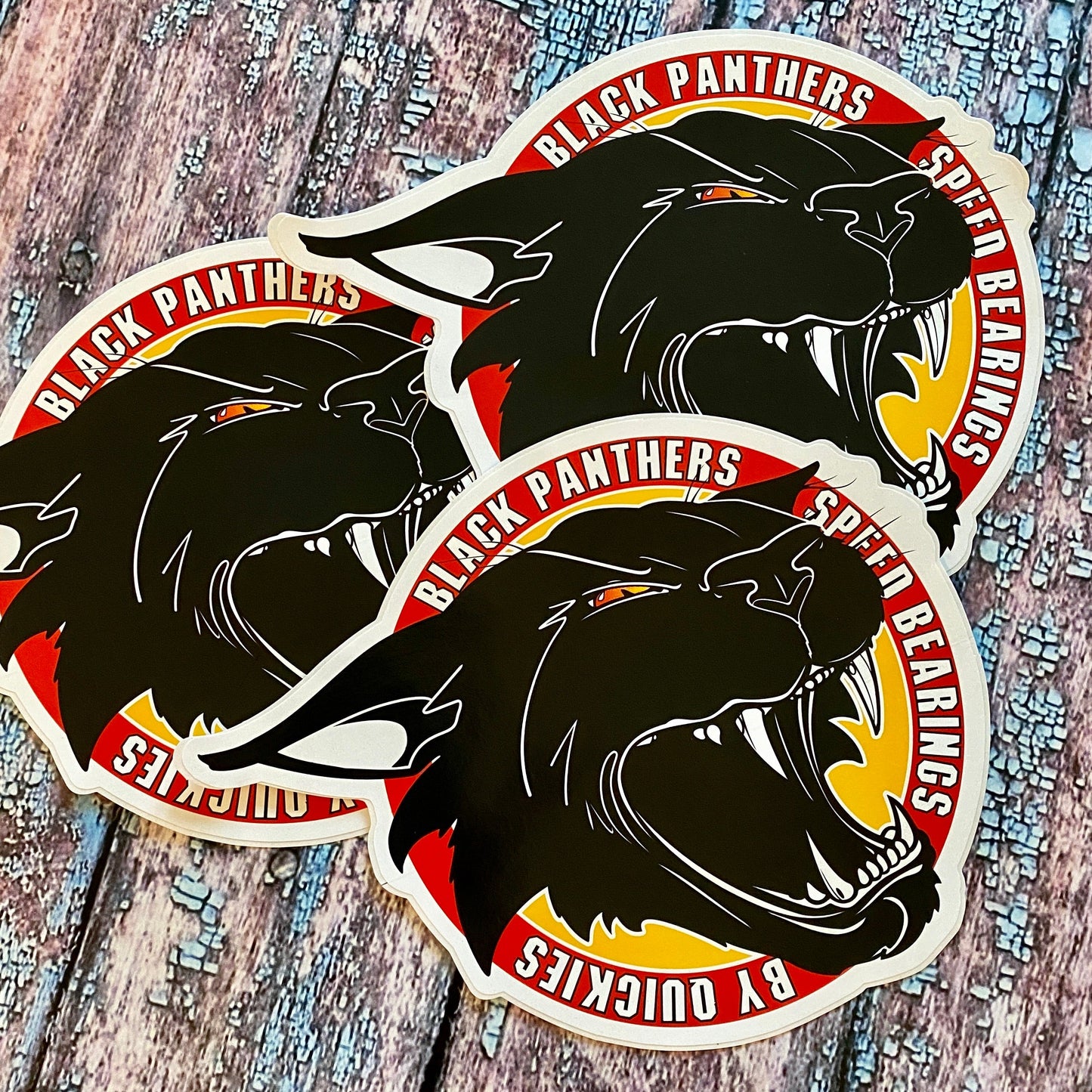 Black Panthers VINTAGE Sticker 2” or 9”