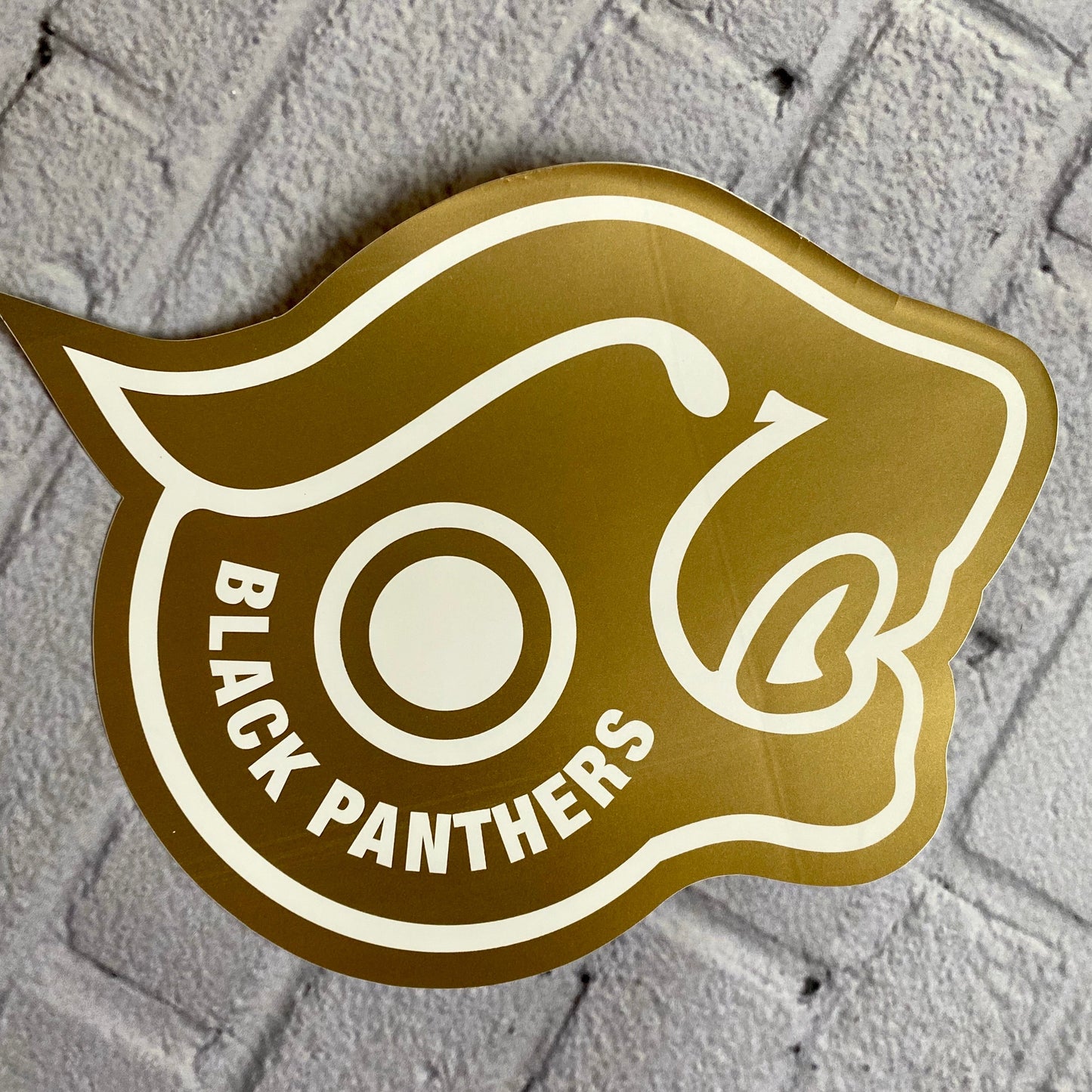 Black Panthers VINTAGE Sticker 6”
