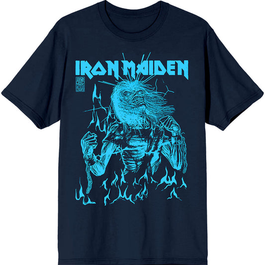 Iron Maiden 50 Life After Death Flames Blue Blue