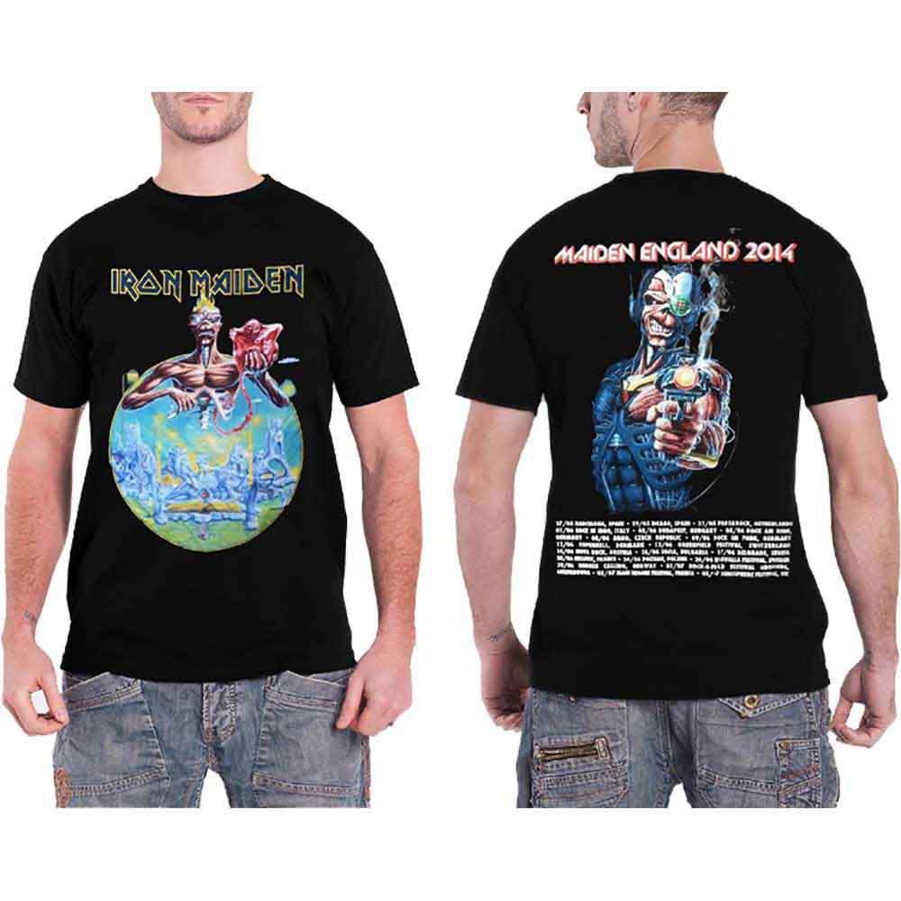 Iron Maiden England 2014 Tour Black