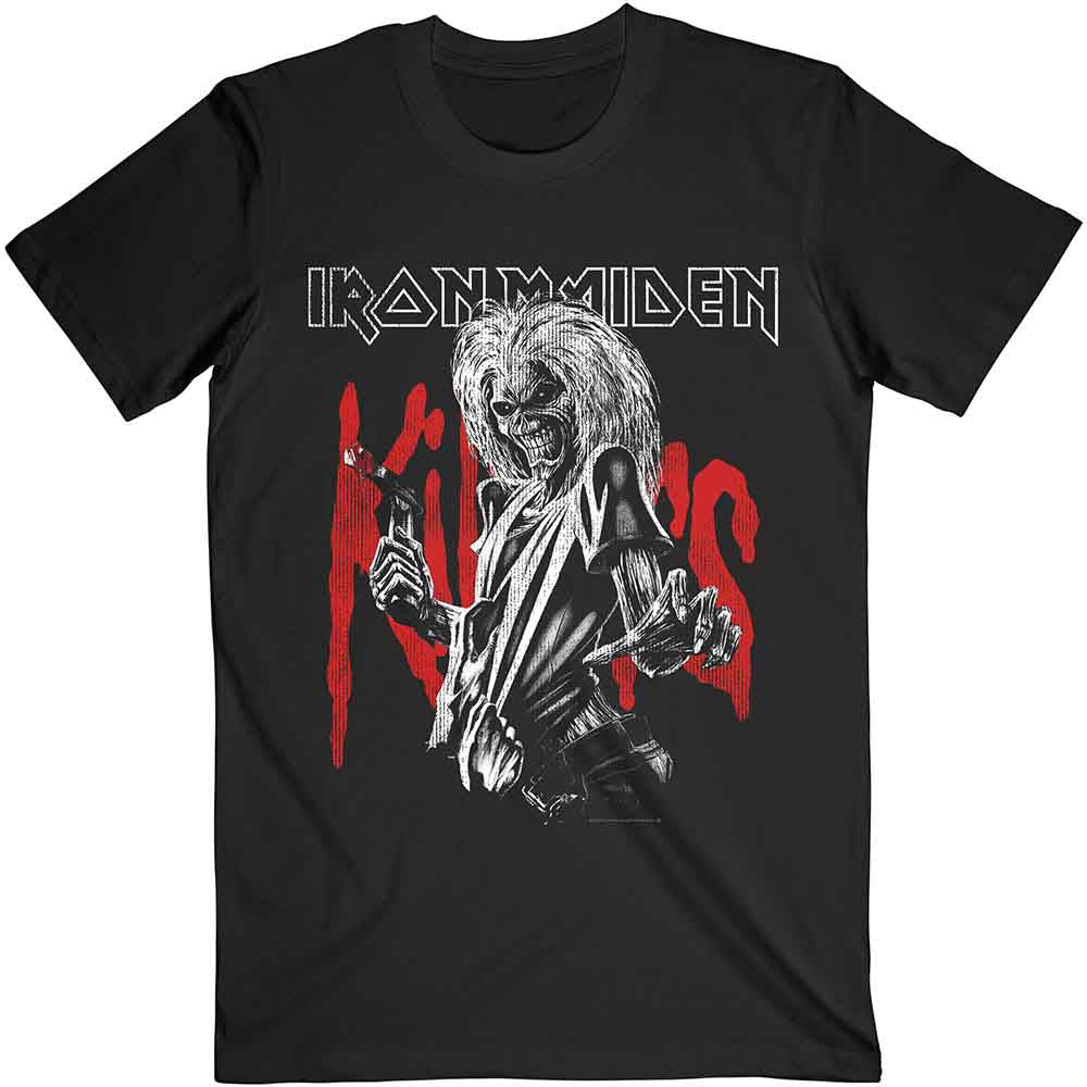 Iron Maiden Killers Eddie Large Graphic Distress Black
