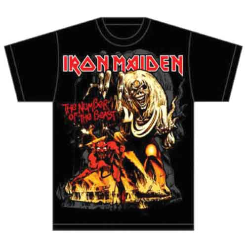 Iron Maiden Number Of The Beast Graphic Black