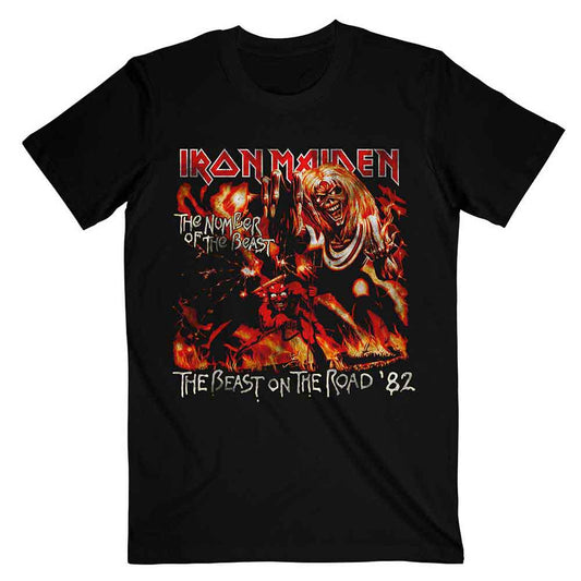 Iron Maiden Number Of The Beast The Beast On The Road Vintage Black