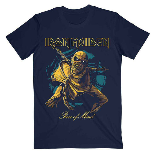 Iron Maiden Piece of Mind Gold Eddie Blue