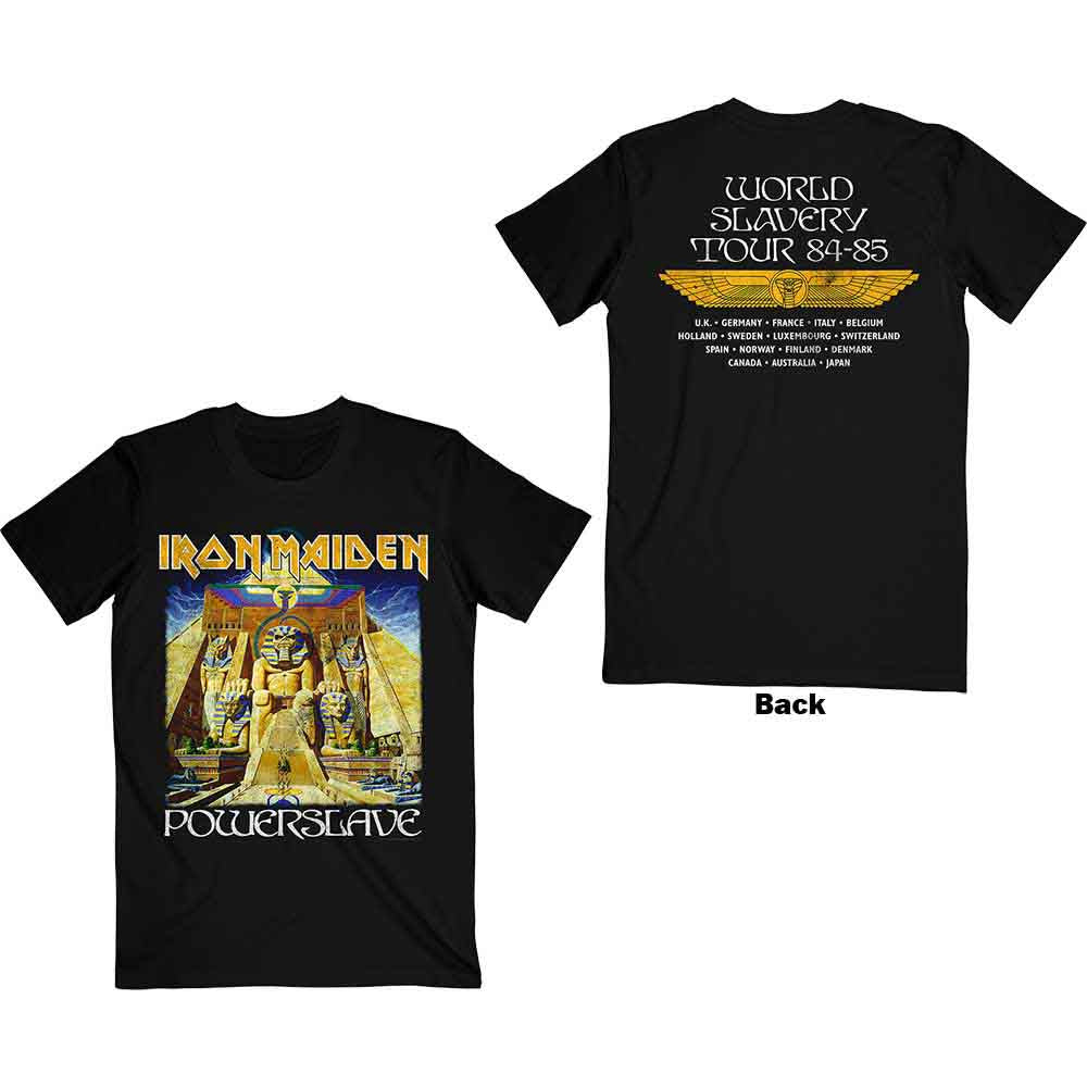 Iron Maiden Powerslave World Slavery Tour Black