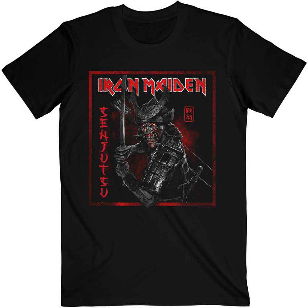 Iron Maiden Senjutsu Cover Distressed Red Black