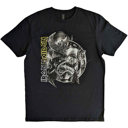 Iron Maiden The Future Past Tour '23 Greyscale Black