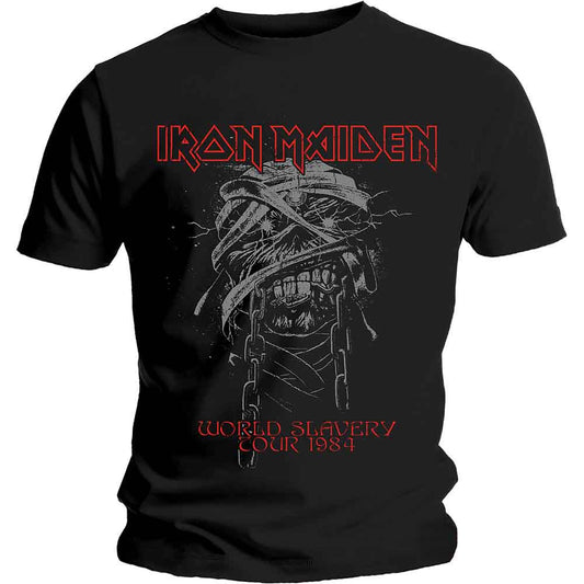 Iron Maiden World Slavery 1984 Tour Black