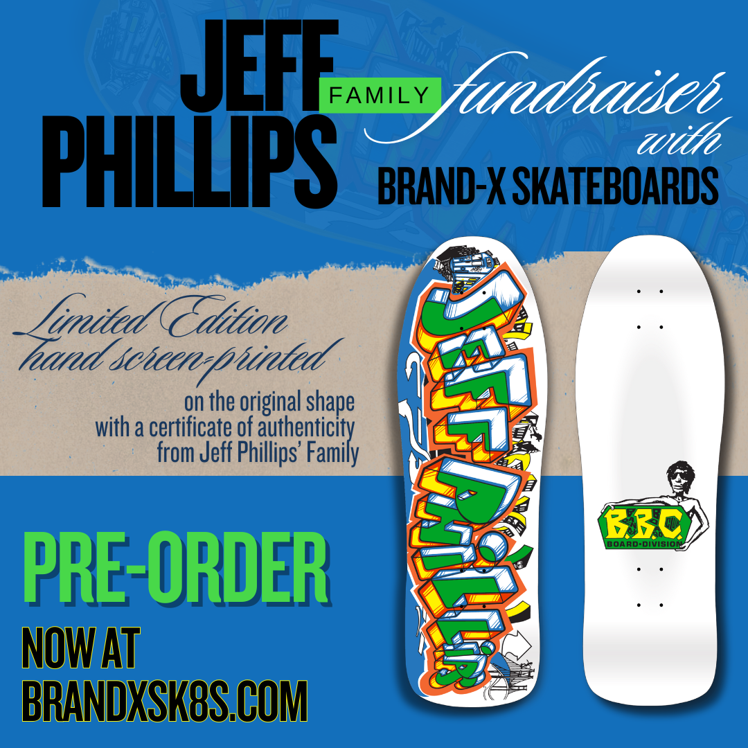 Jeff Phillips GRAFFITI Limited Edition, White HAND PAINTED BBC Deck (1 of 40)
