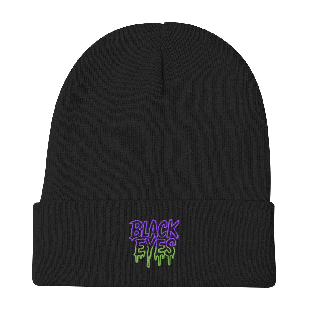 Black Eyes Embroidered Beanie