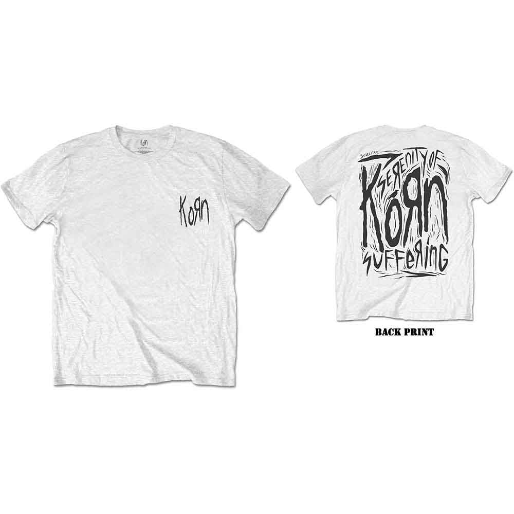 Korn Scratched Type White