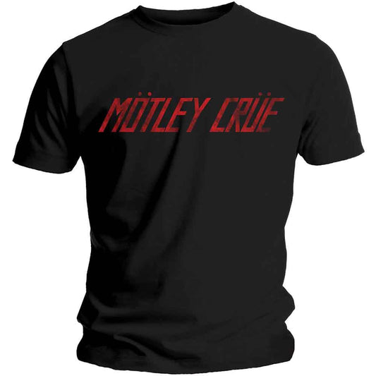 Motley Crue Distressed Logo Black