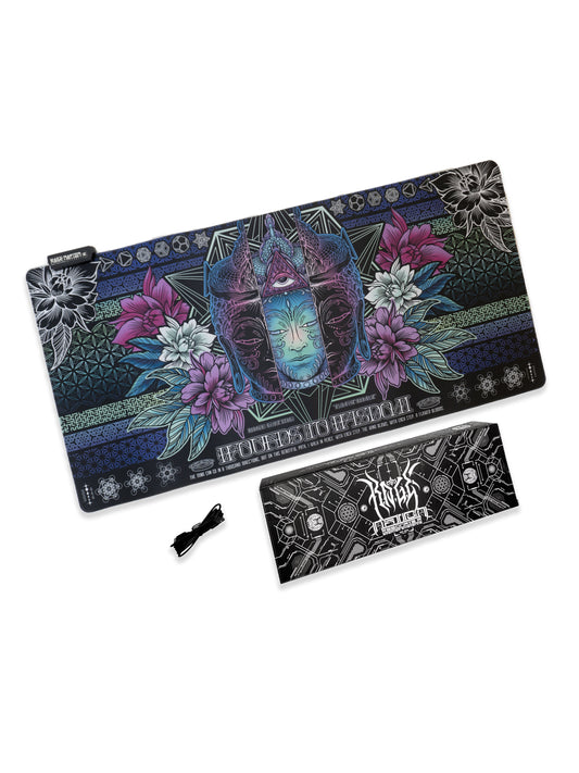 WOUNDS TO WISDOM V2 ✦ ETHEREAL HUES ✦ XXL RGB Gaming Mouse Pad