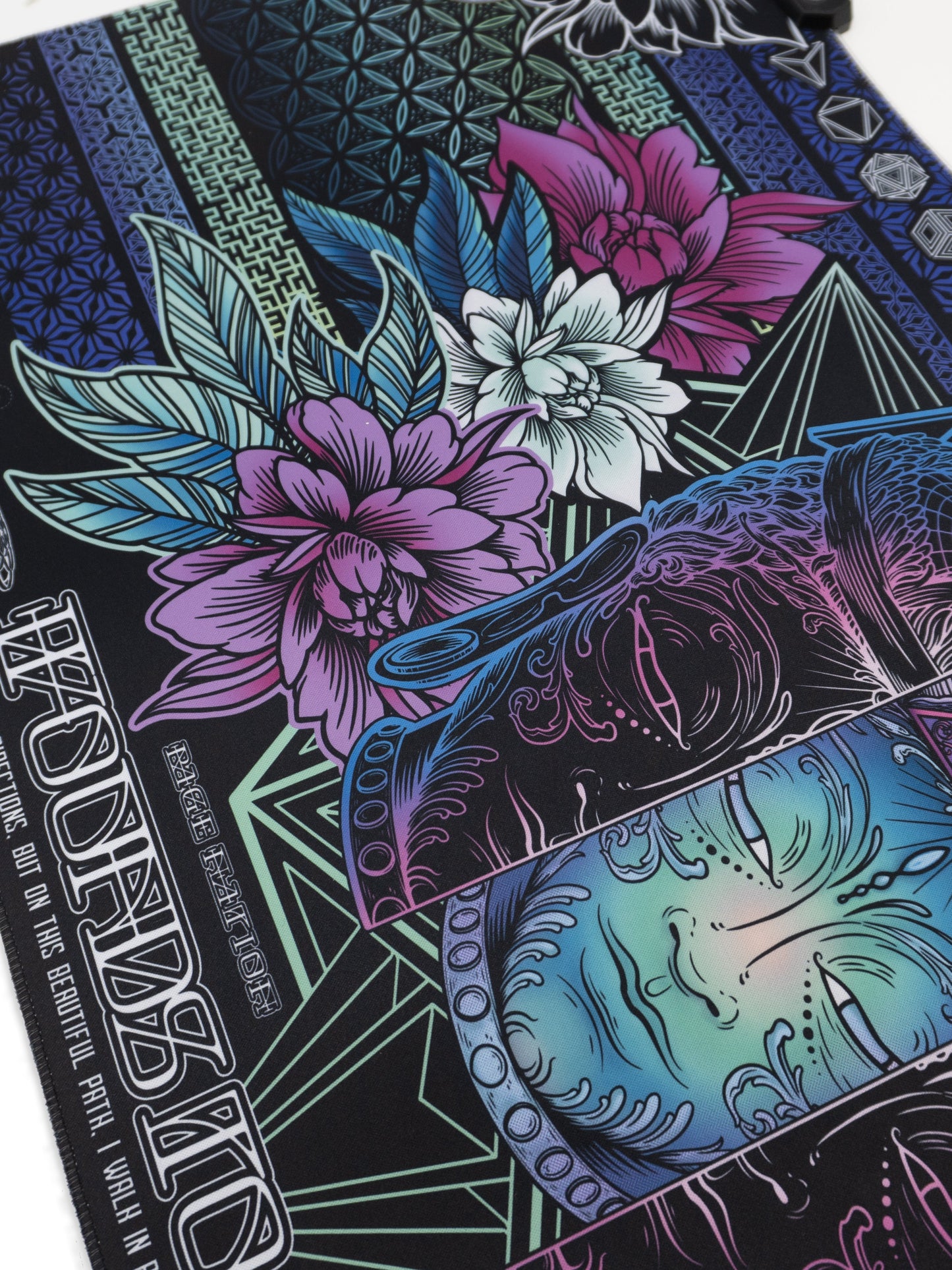 WOUNDS TO WISDOM V2 ✦ ETHEREAL HUES ✦ XXL RGB Gaming Mouse Pad