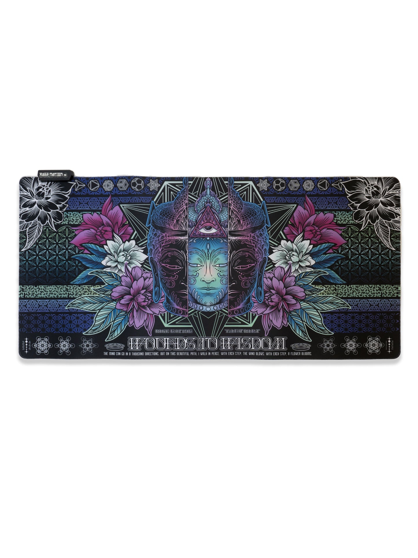 WOUNDS TO WISDOM V2 ✦ ETHEREAL HUES ✦ XXL RGB Gaming Mouse Pad