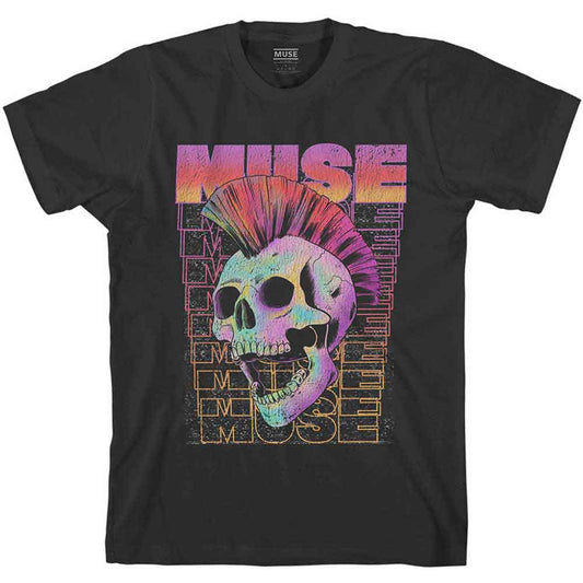 Muse Mowhawk Skull Black
