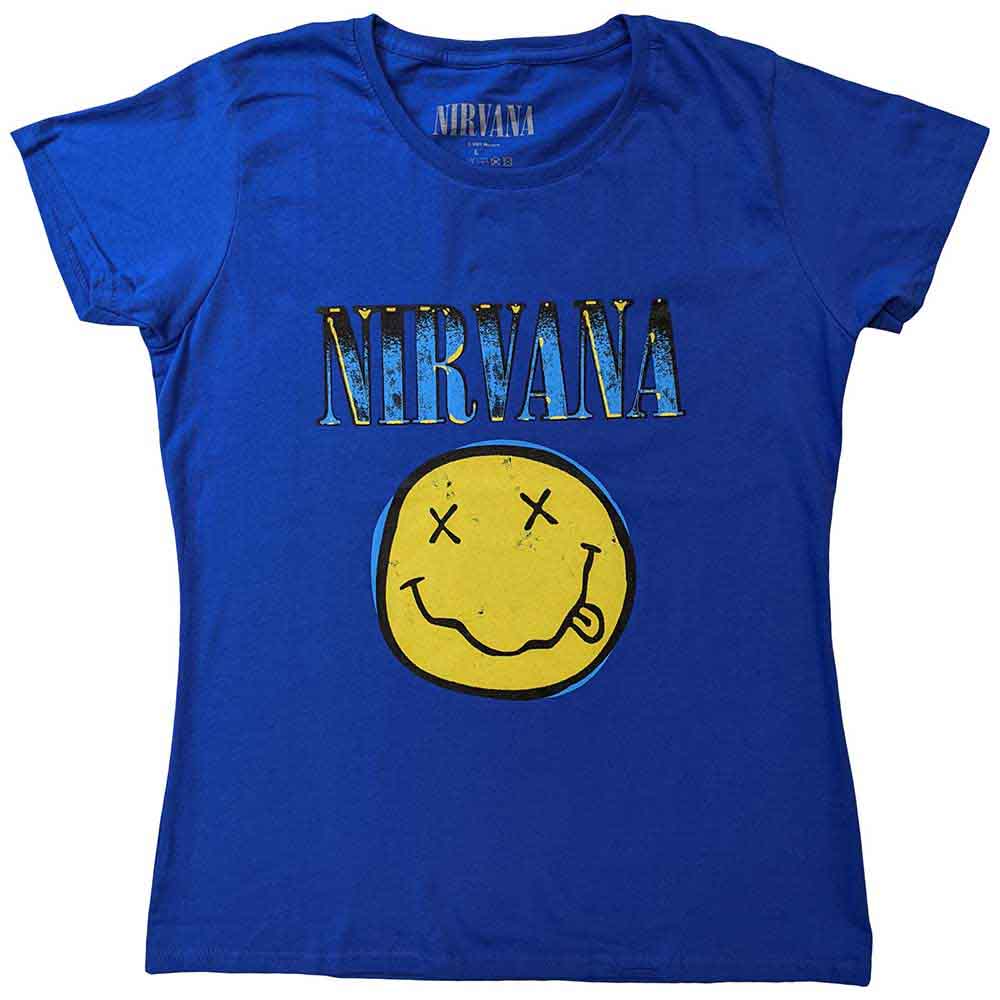 Nirvana Xerox Happy Face Blue