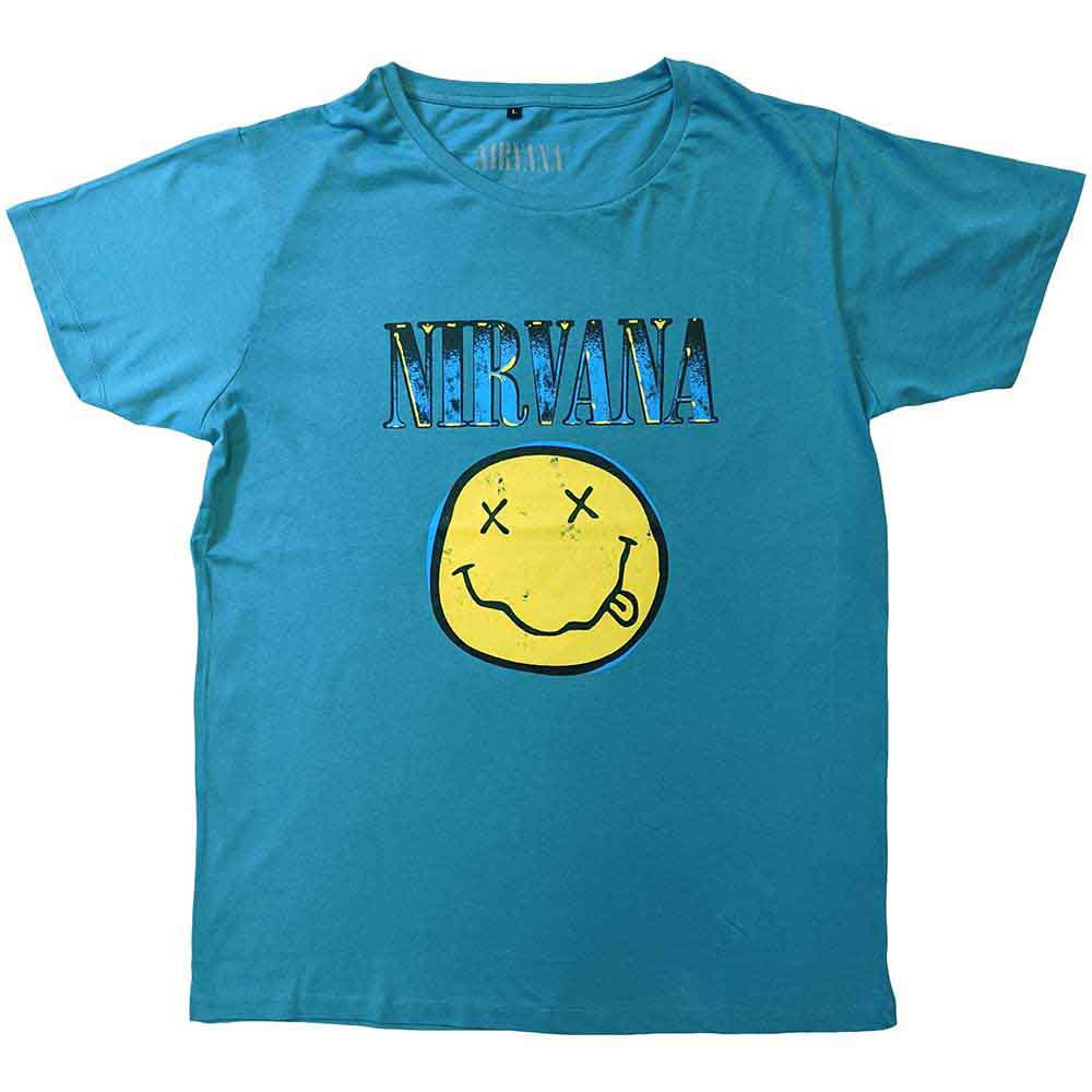Nirvana Xerox Happy Face Blue