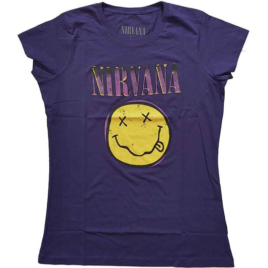 Nirvana Xerox Happy Face Pink Purple