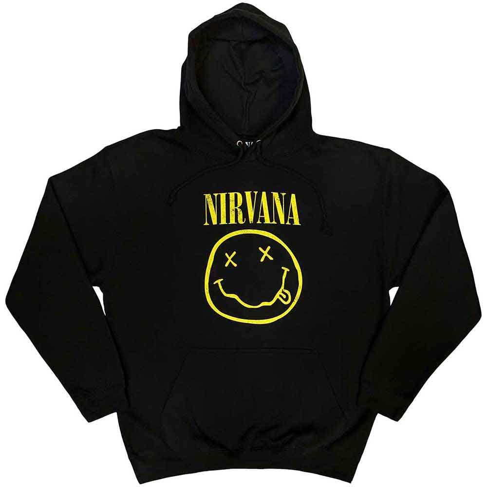 Nirvana Yellow Happy Face Black