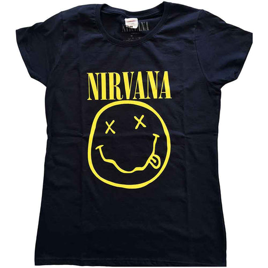 Nirvana Yellow Happy Face Blue