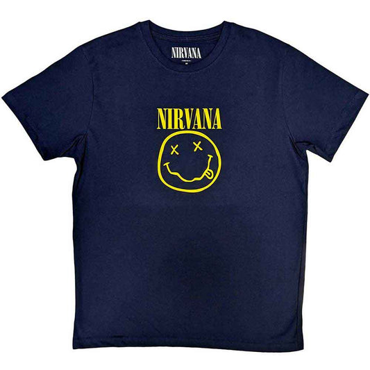 Nirvana Yellow Happy Face Blue
