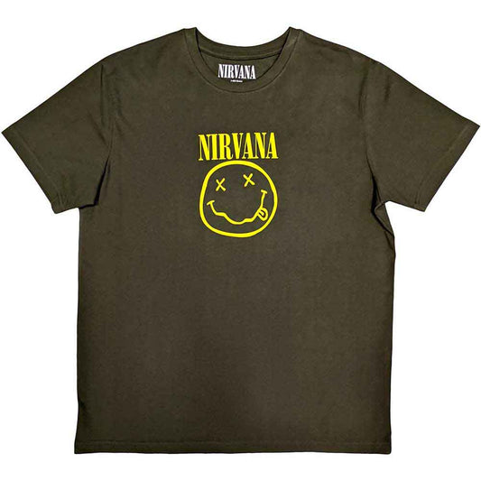 Nirvana Yellow Happy Face Green
