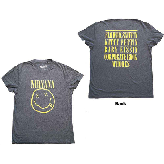 Nirvana Yellow Happy Face Grey