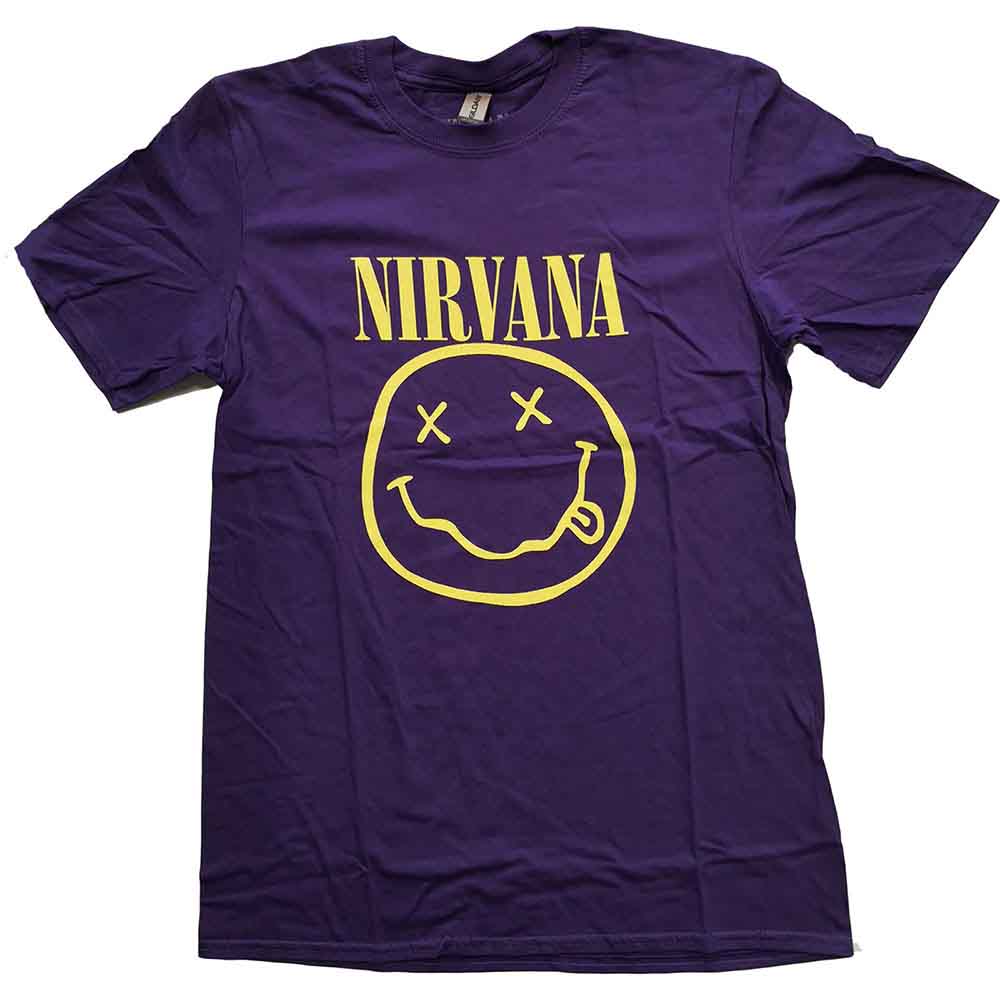 Nirvana Yellow Happy Face Purple