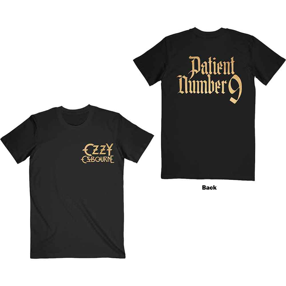 Ozzy Osbourne Patient No. 9 Gold Logo Black