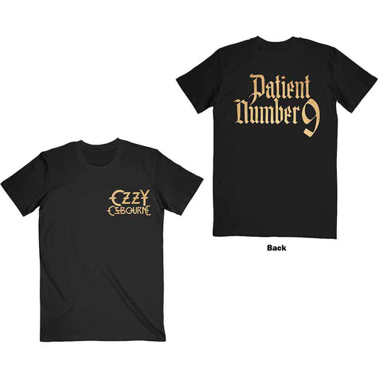 Ozzy Osbourne Patient No. 9 Gold Logo Black