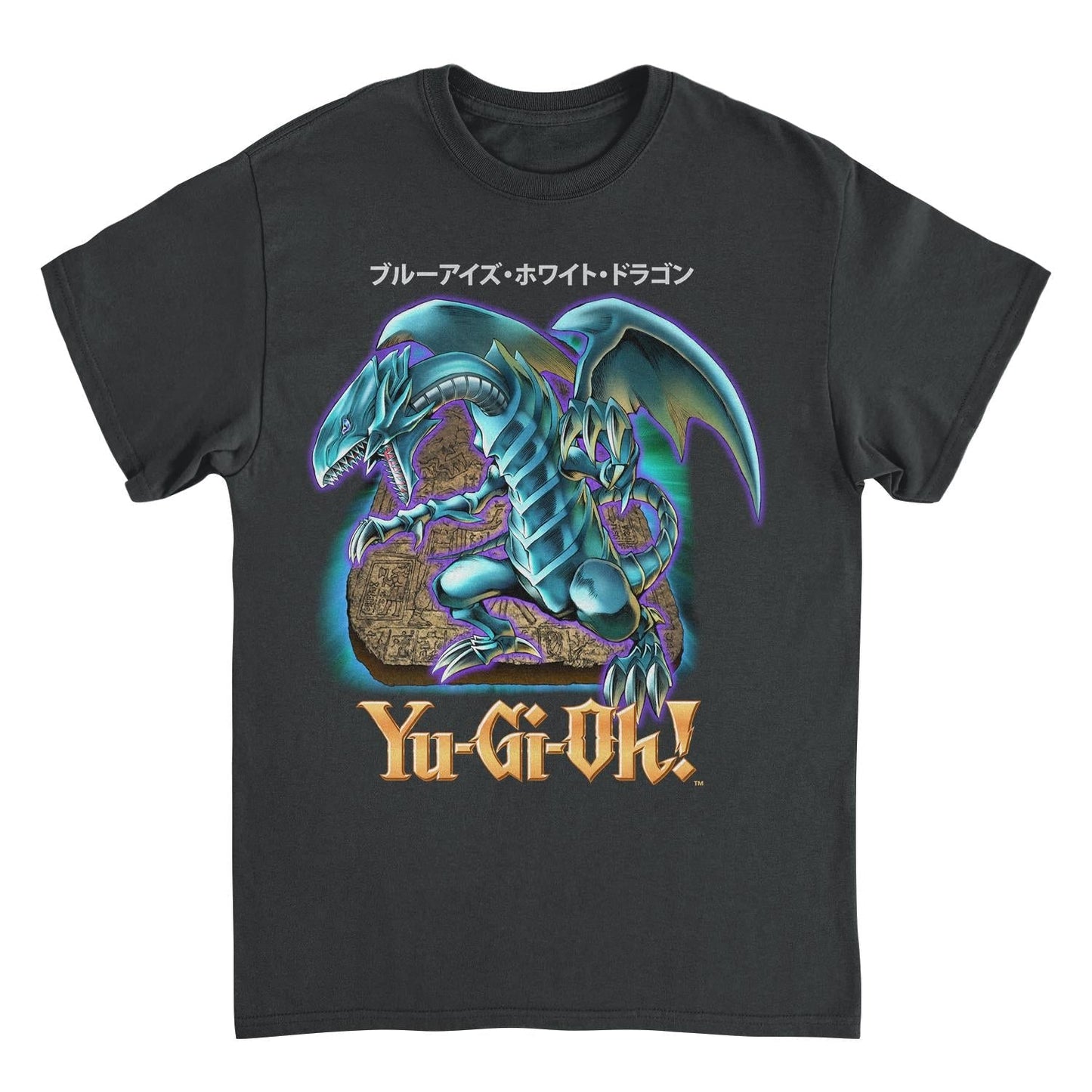 Yu-Gi-Oh Blue Eyes Dragon Black T-Shirt