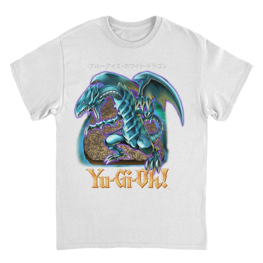 Yu-Gi-Oh Blue Eyes Dragon White T-Shirt
