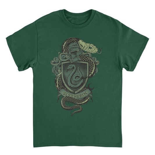 Harry Potter Slytherin Mascot Emblem Forest Green T-Shirt