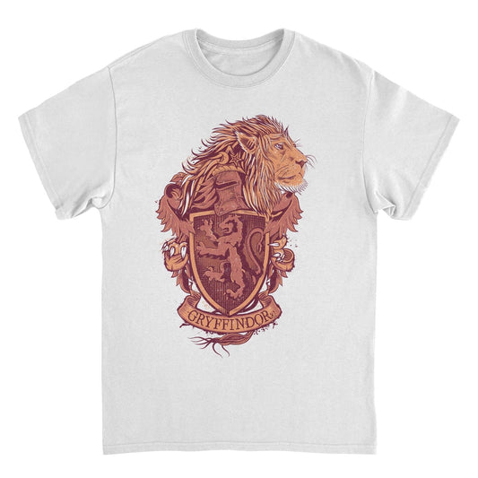 Harry Potter Gryffindor Pride Emblem White T-Shirt