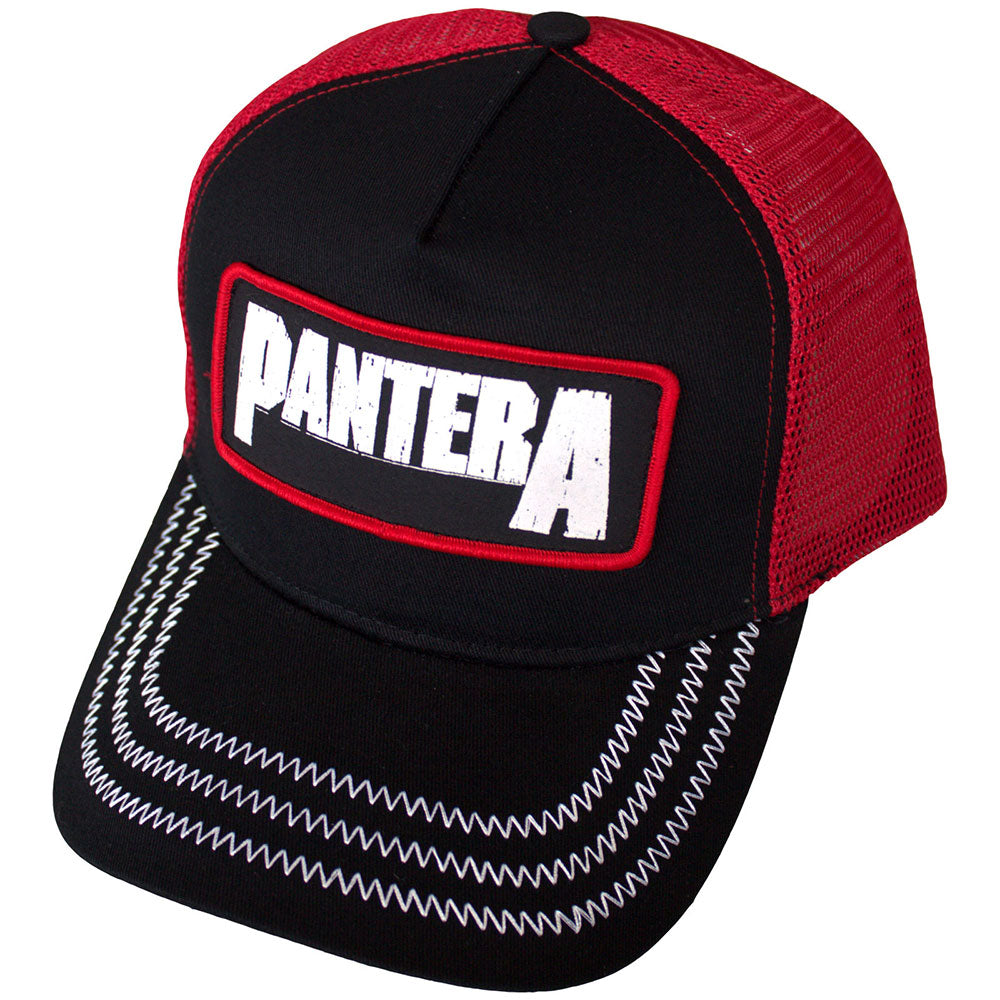 Pantera B&W Patch Black, Red